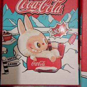 Coca-Cola Arctic Bunny Collectible Figure - White & Red